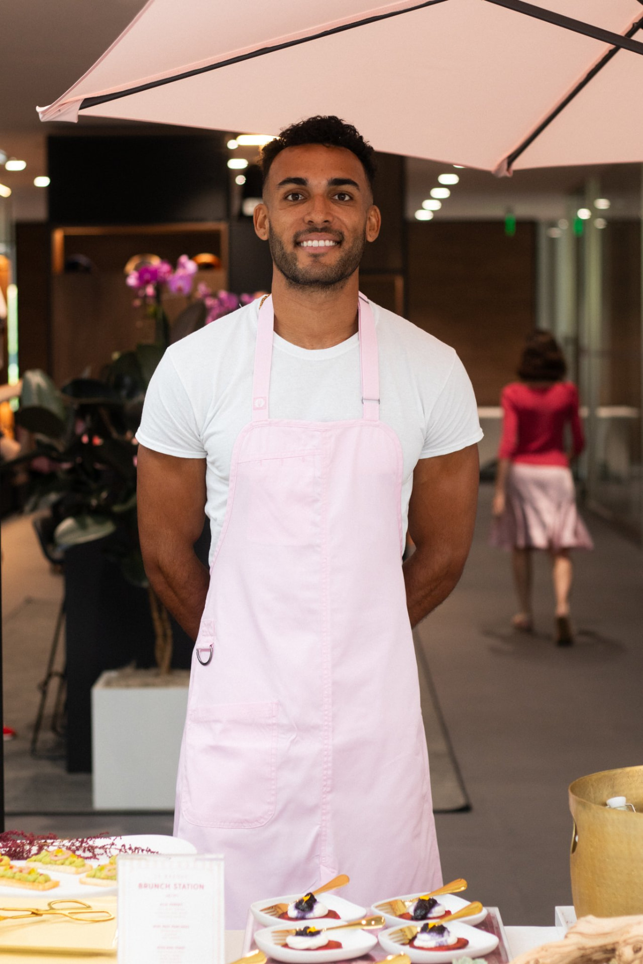 Chef at the brunch station